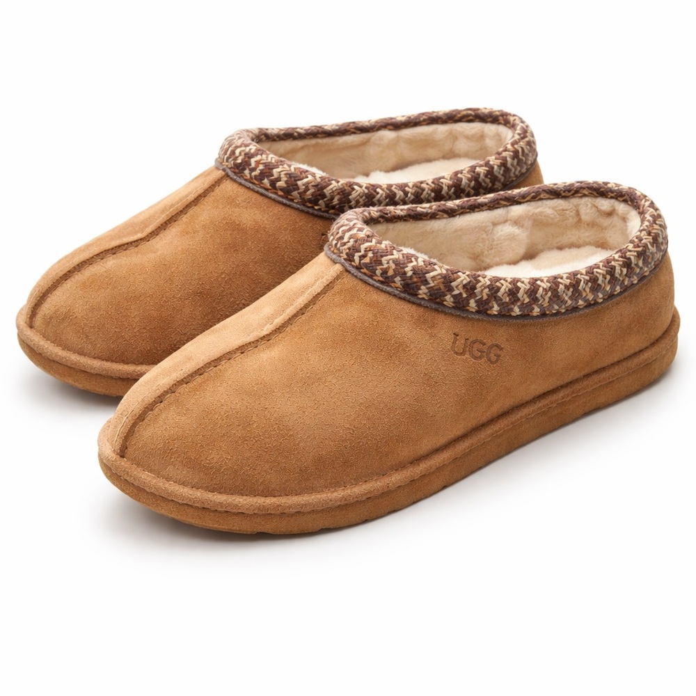 UGG Tasman Slippers Chestnut Suede Shearling Lined Women’s 6 EU 39
